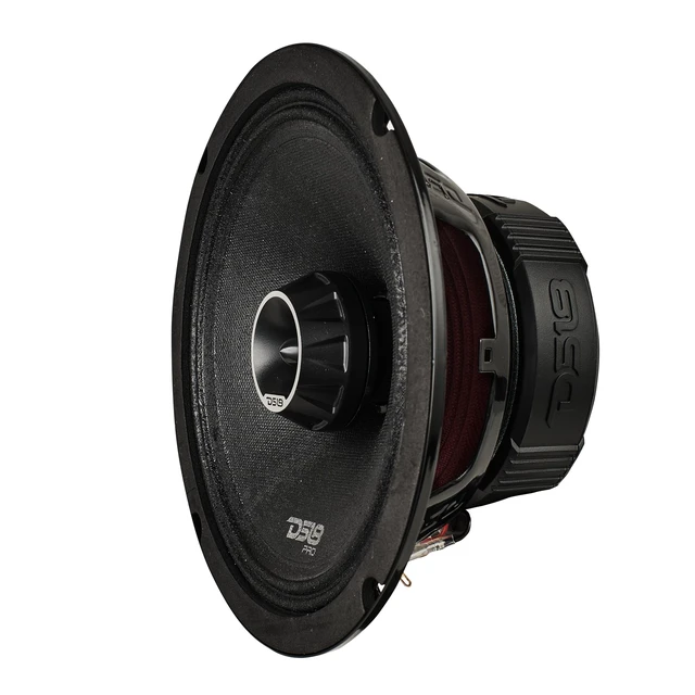 Alt view image 7 of 7 - PRO-ZT Pro Audio Coaxial Midrange Speakers with Built-in Bullet Tweeter, 4-Ohms, Water Resistant - Black Metal Mesh Grill Included (1 Speaker) (8" inches)