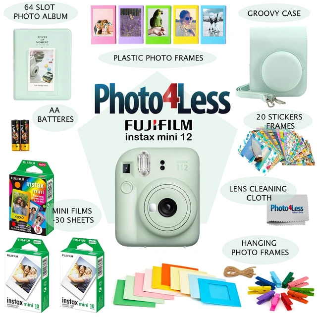 Alt view image 3 of 7 - Instax Mini 12 Instant Film Camera Bundle with Accessories (Mint Green)