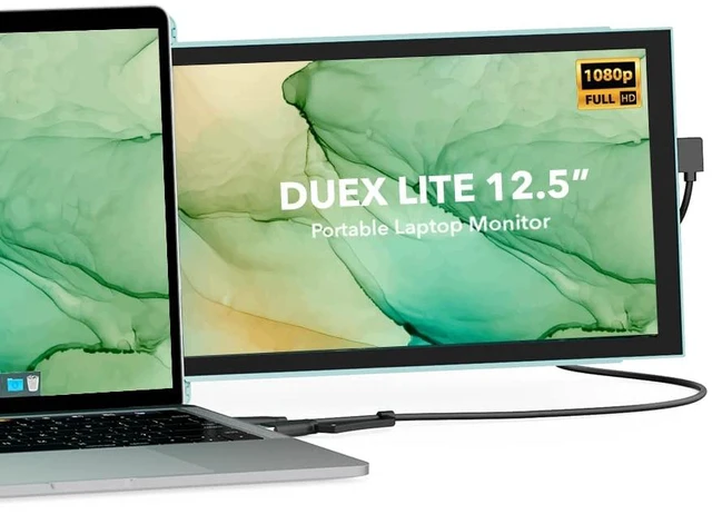 Main image of Lite New Mobile Pixels Portable Monitor (2026 Upgraded), 12.5" Full HD IPS Laptop Screen Extender, USB C/HDMI Powered Plug and Play,Windows/Mac/Android/Switch Compatible (Jadeite Green)