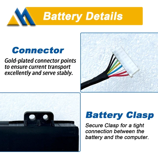 Alt view image 4 of 7 - AP21B7Q Laptop Battery Compatible with Acer Predator Triton 300 SE PT314-51S (2022) Swift Edge SFX16-61G Swift X SFX14-71G Series QKT.00407.014 15.48V 4930mAh 76Wh