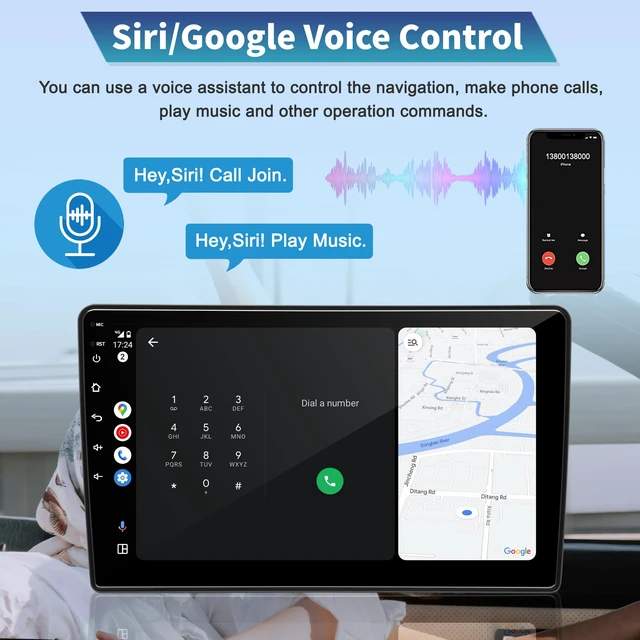 Alt view image 6 of 7 - Car Radio Stereo for Jeep Wrangler JK 2007-2018 Dodge Ram 1500 2500 3500 Grand Cherokee, Android 13 2G+64G with CarPlay Android Auto 10 inch Touchscreen Head Unit, GPS BT WiFi AM/FM, Rear View Camera