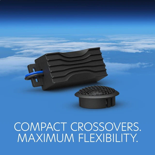 Alt view image 4 of 5 - Altitude Series 1" Tweeters Car Speaker Set (Pair), 50W RMS, 4 Ohms, Easy Installation, Low Profile Shallow Mount, Crossover Included, Compact Component Speakers for Car Audio System