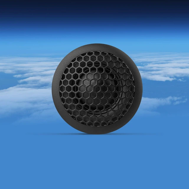 Alt view image 5 of 5 - Altitude Series 1" Tweeters Car Speaker Set (Pair), 50W RMS, 4 Ohms, Easy Installation, Low Profile Shallow Mount, Crossover Included, Compact Component Speakers for Car Audio System