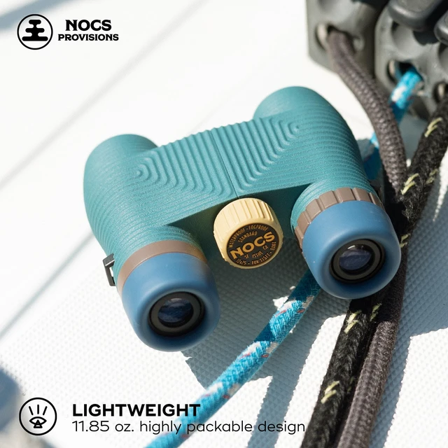 Alt view image 5 of 7 - Standard Issue 10x25 Waterproof Binoculars, 10X Magnification, Bak4 Prism, Wide View Multi-Coated Lenses for Bird Watching, Hiking & Backpacking - Pacific Blue II