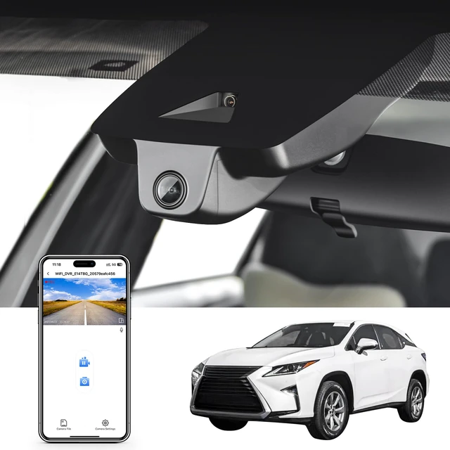 Main image of 4K Dash Cam Custom for Lexus RX 2018 2019 2020 2021 2022 (Model B),RX 350 450h 350L F Sport Luxury,OEM Look, UHD 2160P Video,Parking Mode, WiFi & App,Loop Recording,64GB Card