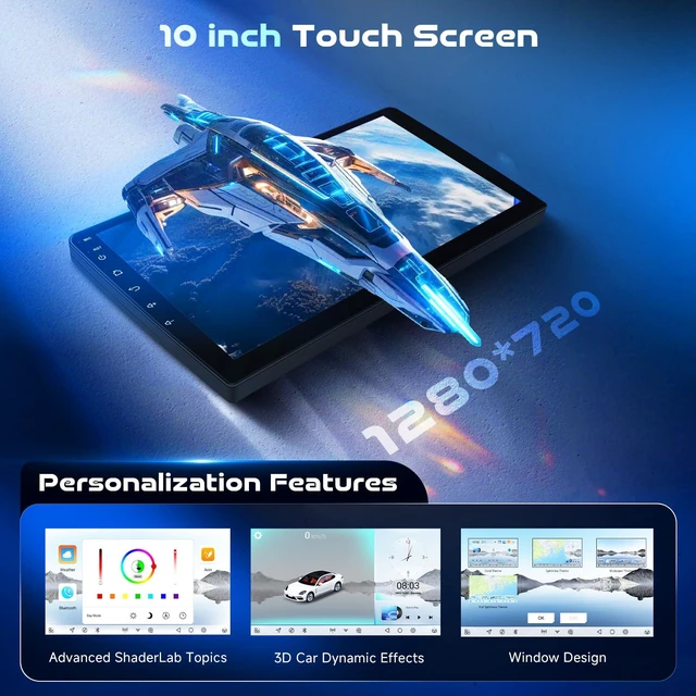 Alt view image 5 of 7 - 8Core 4G 64G for Honda Civic 2006 2007 2008 2009 2010 2011 Car Stereo Qual-comm Snapdragon chip, Wireless CarPlay Android Auto, 5GHz WiFi GPS, 3 Plit Screen, 3D car Model, + AHD Backup Camera