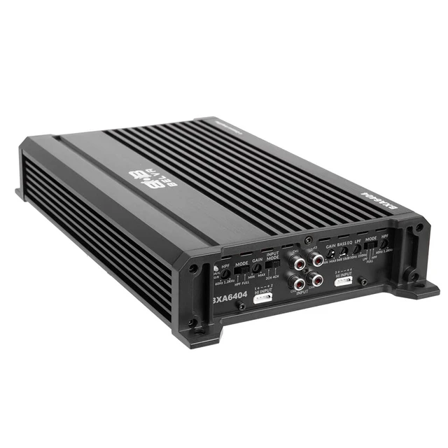 Alt view image 3 of 6 - BXA6404 640W Peak BX-Series 2-Ohm Stable Class-A/B 4-Channel Car Audio MOSFET Amplifier