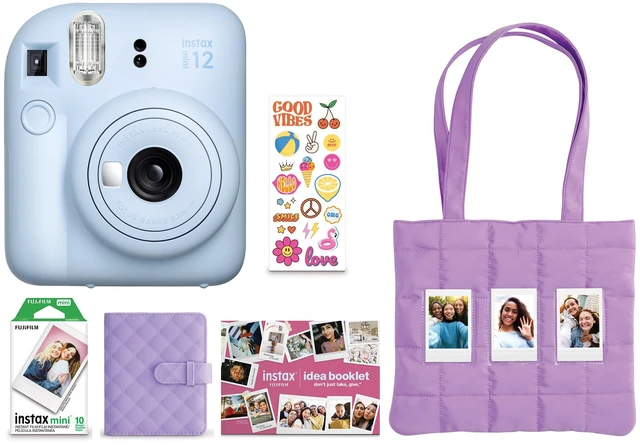Main image of Instax Mini 12 Holiday Bundle 2025 - Pastel Blue