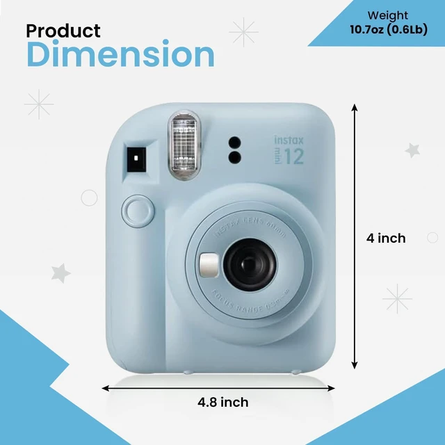 Alt view image 3 of 4 - Instax Mini 12 Holiday Bundle 2025 - Pastel Blue