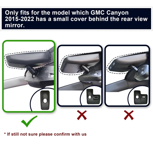 Alt view image 2 of 7 - 4K Dash Cam Custom fit for GMC Canyon 2015-2022 WD Elevation AT4 Denali(Model A), Integrated OEM Look, UHD 2160P Video, Built-in WiFi, G-Sensor, Loop Recording, Free App and 64GB Card