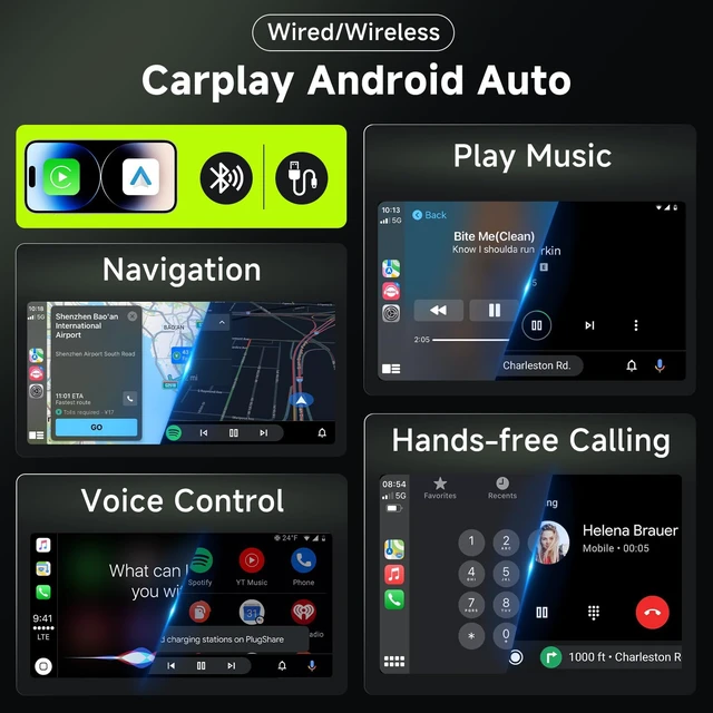 Alt view image 4 of 7 - 5Ghz WiFi 8Core 4G+64G Radio for Honda Accord 7th 2003-2007,Car Stereo with Wireless Carplay Android Auto,10.1'' 1280x720P IPS Screen,DSP 46EQ,5.0Bluetooth,IP69K Backup Camera,MirrorLink RCA SWC FM