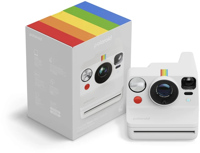 Main image of Now+ 3rd Generation I-Type Instant Film Camera - Bluetooth Connected App Controlled - White - Camera Only No Film (9161)