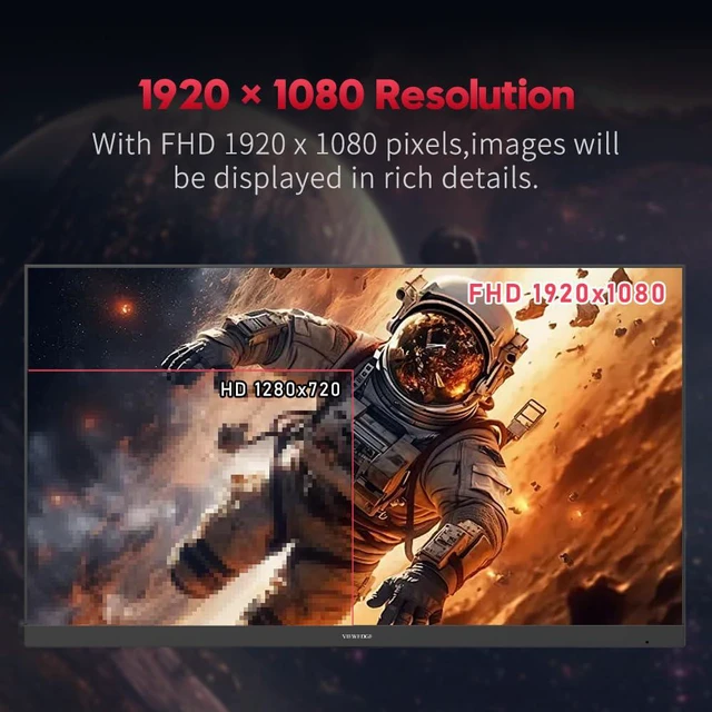 Alt view image 3 of 7 - 27 Inch Gaming Monitor 1080p 144hz, 1ms IPS FHD Computer Monitor with 110% sRGB, Bluelight Filter, HDMI & VGA Port, Support Wall Mount