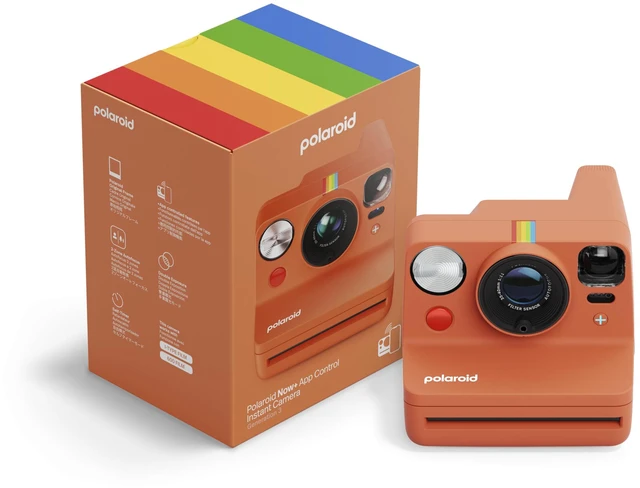 Main image of Now+ 3rd Generation I-Type Instant Film Camera - Bluetooth Connected App Controlled - Coral - Camera Only No Film (9162)