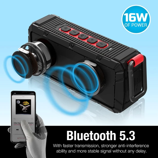 Alt view image 6 of 7 - 2Pcs Pro Portable Magnetic Bluetooth Golf Speaker Wireless Waterproof IPX6/Shockproof - 3rd Generation Magnetic Golf Speakers for Golf Cart 24 Hour Playtime (2Pcs with TWS & SD Card Function)