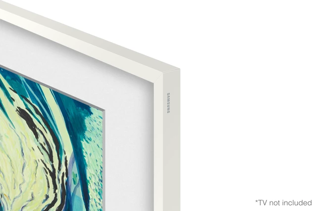 Alt view image 7 of 7 - 55-inch The Frame Customizable Bezel Modern White (VG-SCFA55WTBZA, 2021 Model)