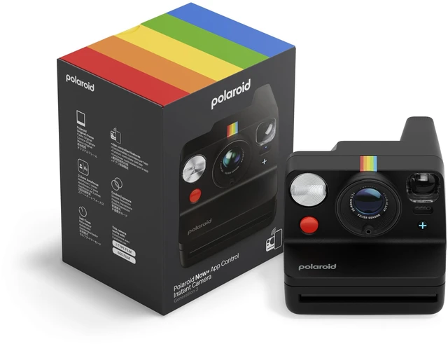 Main image of Now+ 3rd Generation I-Type Instant Film Camera - Bluetooth Connected App Controlled - Black - Camera Only No Film (9160)
