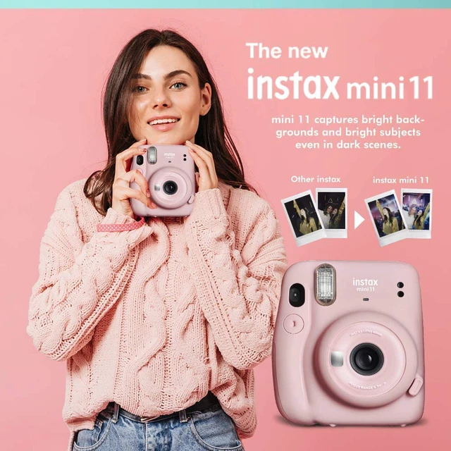 Alt view image 4 of 5 - Instax Mini 11 Instant Camera Charcoal Gray + Fuji Film Value Pack (40 Sheets) + Shutter Accessories Bundle, Incl. Compatible Carrying Case, Quicksand Beads Photo Album 64 Pockets