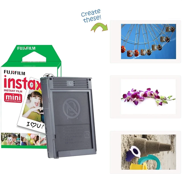 Alt view image 5 of 5 - Instax Mini 11 Instant Camera Charcoal Gray + Fuji Film Value Pack (40 Sheets) + Shutter Accessories Bundle, Incl. Compatible Carrying Case, Quicksand Beads Photo Album 64 Pockets
