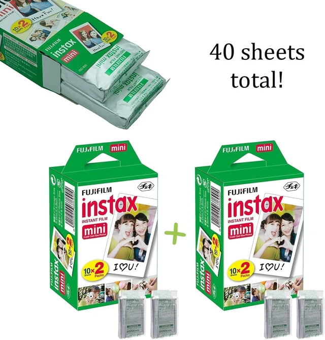 Alt view image 2 of 5 - Instax Mini 11 Instant Camera Ice White + Fuji Film Value Pack (40 Sheets) + Shutter Accessories Bundle, Incl. Compatible Carrying Case, Quicksand Beads Photo Album 64 Pockets