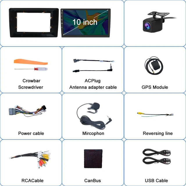 Alt view image 7 of 7 - Car Stereo Radio for Jeep Wrangler JK 2007-2018 Dodge RAM 1500 Chrysler Compass Grand Cherokee, Android 13 2GB 64GB 10 Inch Touchscreen, Wireless CarPlay Android Auto, Backup Camera, FM AM WiFi RDS