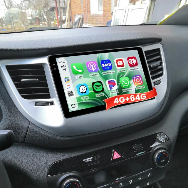 Main image of 4+64G Android 15 Car Radio for Hyundai Tucson 2015 2016 2017 2018, 9" Touchscreen Car Stereo Wireless CarPlay Android Auto, 5GHz WiFi, Bluetooth 5.0, EQ, GPS, 1280 * 720, Backup Camera, SWC