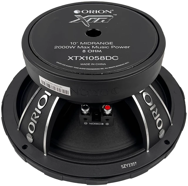 Alt view image 5 of 5 - XTX1058DC XTR Series High Efficiency 10 Mid-Range Dust Cap Loudspeaker, 2000W Max Power, 500W RMS, 8 Ohm, 3 Voice Coil - Pro Car Audio Stereo, Midrange Speaker (Single)