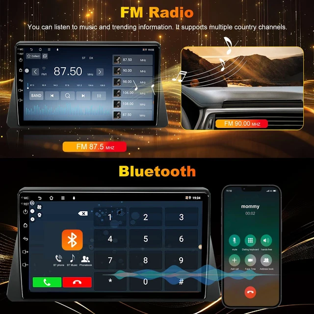 Alt view image 5 of 7 - 4G+64G 5GWiFi Upgrade Car Radio for Honda Accord 2008-2012 8th Gen, 10inch Touch Screen Stereo, Wireless Carplay Android Auto Bluetooth GPS FM DSP Camera, Only Fit for Original Car with Small Screen