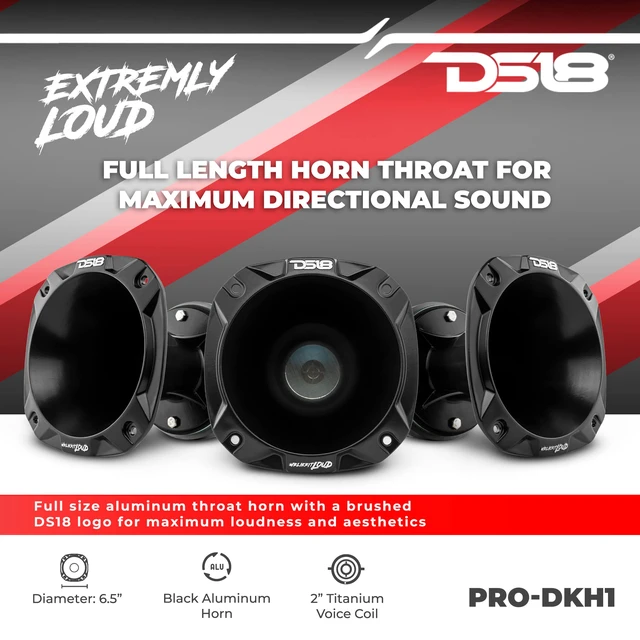 Alt view image 4 of 7 - PRO-DKH1 Compression Driver with Aluminum Horn - 2", 640W Max Power, 8 Ohms, 2" KSV & Flat Wire Voice Coil - No Other Compression Driver Can Compare (Single)