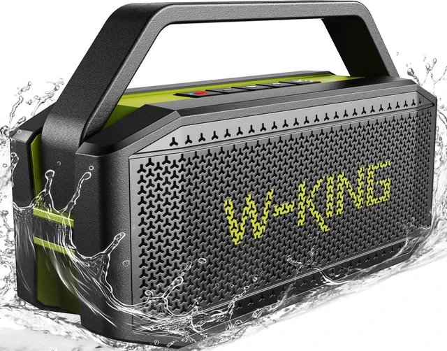 Main image of Portable Bluetooth Speaker 100W(Peak) Loud with Deep Bass, IPX6 Waterproof Speakers Bluetooth Wireless, 60W Ex-large Passive Radiator/40H/EQ/Dual Pairing/TF/AUX, Party Big Large Outdoor Boombox