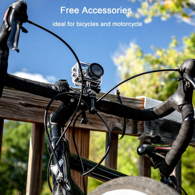 Alt view image 7 of 7 - Brave 4 Action Camera 4K 30fps Ultra HD WiFi Sport Cameras with 170° FOV, Image Stabilization, 131FT Waterproof Underwater Camera with 2x1050mAh Batteries, Helmet Accessories Kit
