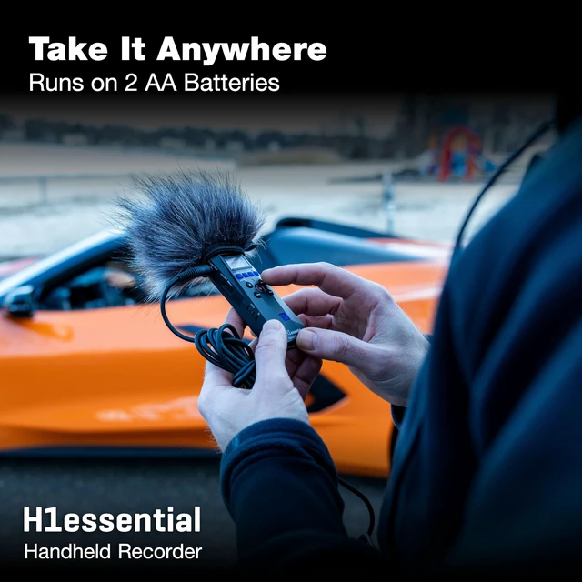 Alt view image 6 of 7 - H1 Essential Handheld Recorder for Musicians, Podcasters & Filmmakers with Stereo Microphones, 32-Bit Float, USB Microphone Mode