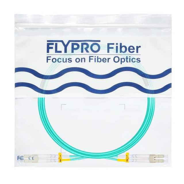 Alt view image 7 of 7 - LC to LC Fiber Patch Cable OM3 8M, Length Options: 0.2m-200m, 10GB/40GB Multimode Duplex 50/125um Fiber Optic Cable Cord LSZH-8Meter(26ft), 4pack