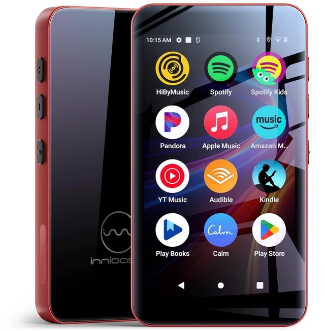 Main image of 160GB G5 MP3 Player with Bluetooth and WiFi, MP3 Player with Spotify, Spotify Kids, Pandora, Play Store, Parental Manager App, Calm, 4" HD Full Touch Screen MP4 Music Player for Kids (Red)