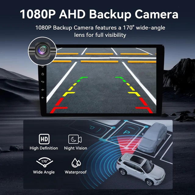 Alt view image 6 of 7 - 64GB Car Radio Stereo for Toyota Camry 2006-2011, Pluy and Play 9" Touch Screen Android 13 Head Unit with Carplay/Android Auto/1080P Backup Camera/FM&AM Radio