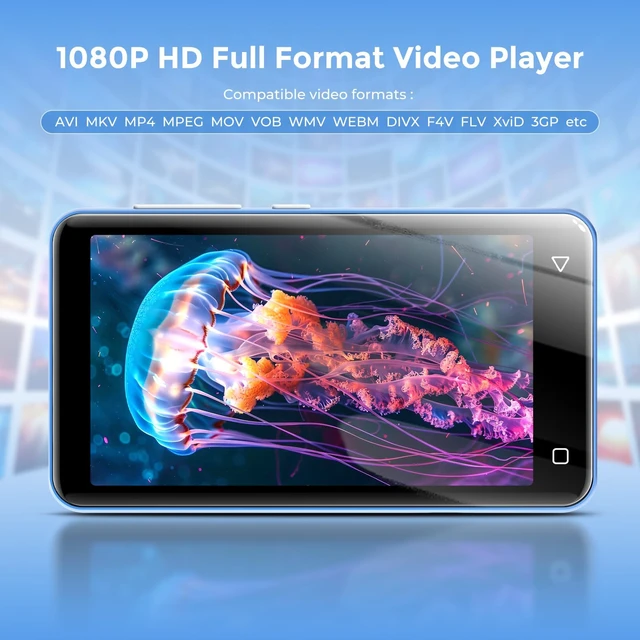 Alt view image 5 of 7 - G1 Kids MP3 Player with Bluetooth, WiFi, 80GB Android MP4 Player, 4-Inch Full Touch Screen, Supports Spotify, Pandora, Tidal, Deezer, Amazon Music (Blue)