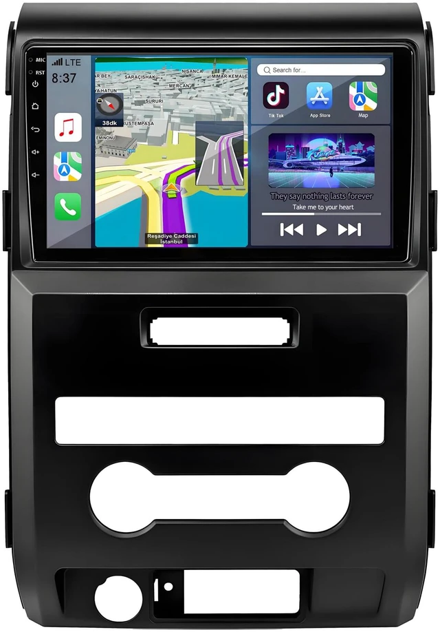 Main image of Car Radio for Ford F150 2009-2012: Upgrade 4GB+32GB Android 14 Head Unit with Wireless CarPlay Android Auto - 9 inch Touchscreen Stereo with GPS Navigation WiFi Bluetooth