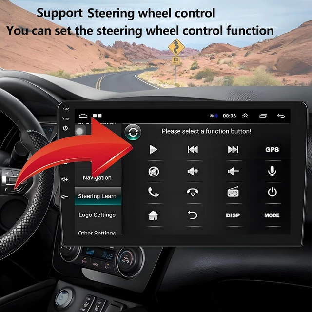 Alt view image 7 of 7 - Car Radio for Ford F150 2009-2012: Upgrade 4GB+32GB Android 14 Head Unit with Wireless CarPlay Android Auto - 9 inch Touchscreen Stereo with GPS Navigation WiFi Bluetooth
