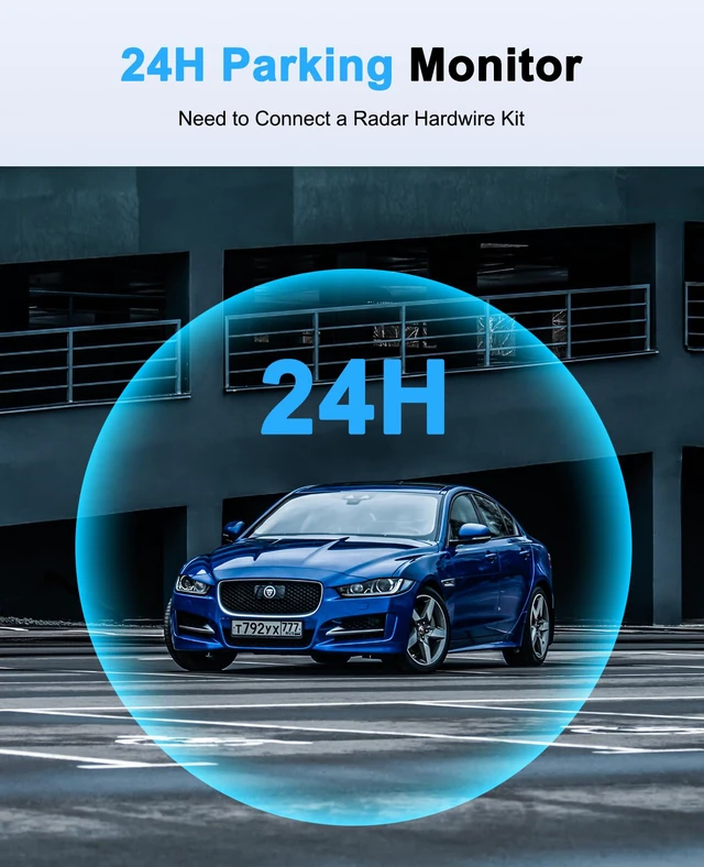 Alt view image 7 of 7 - Dash Cam 4 Channels 360° Front Rear Inside DashCam, 4K Full HD Car Camera with 128G Card, Built-in Wi-Fi GPS, 3.18 IPS Screen, WDR Night Vision, 24H Parking Mode (Z700)