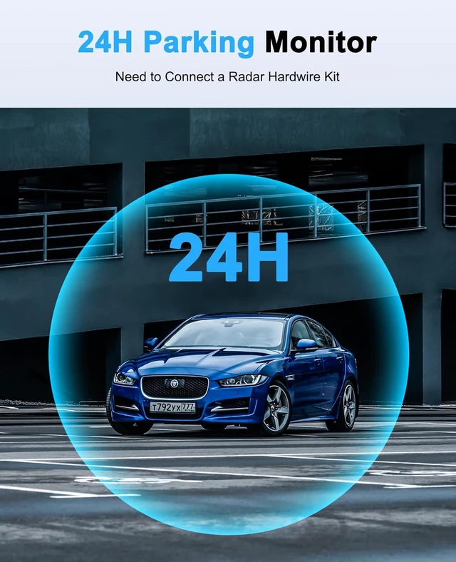 Alt view image 6 of 7 - Dash Cam 4 Channels 360° Front Rear Inside DashCam, 4K Full HD Car Camera with 128G Card, Built-in Wi-Fi GPS, 3.18 IPS Screen, WDR Night Vision, 24H Parking Mode (Z700)