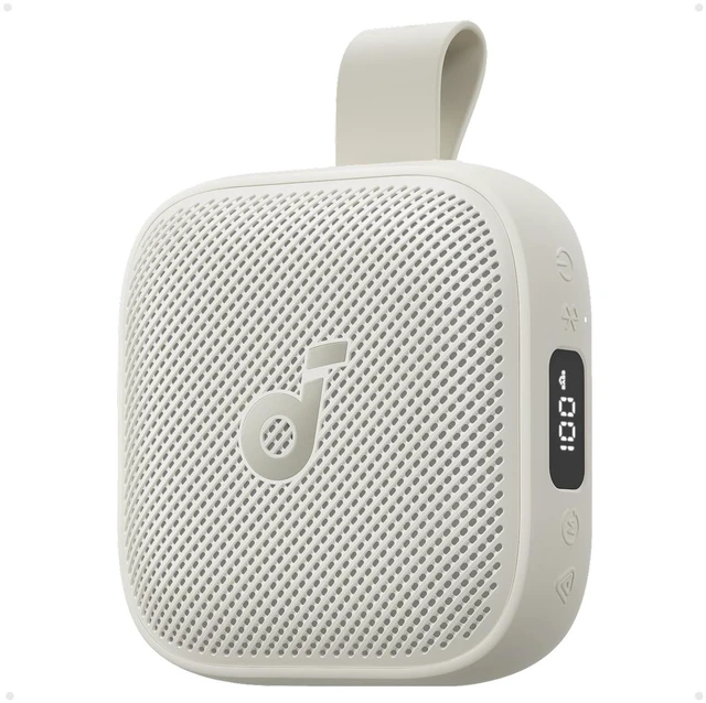 Main image of Anker Boom Go 3i Portable Bluetooth Speaker, 15W Punchy Sound, 24H Playtime, IP68, BassUp 2.0, Emergency Charging, Bluetooth 6.0, Waterproof Speaker for Hiking/Cycling/Camping (Beige)