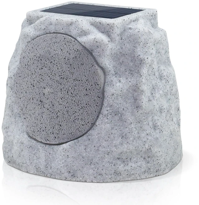 Main image of 1-Pack Outdoor Rock Speakers Waterproof Patio with Lights Color,Multi-Sync Up to 100 Speakers&TWS Pair,Solar Powered and USB Rechargeable for Pool Party Yard Garden Outside
