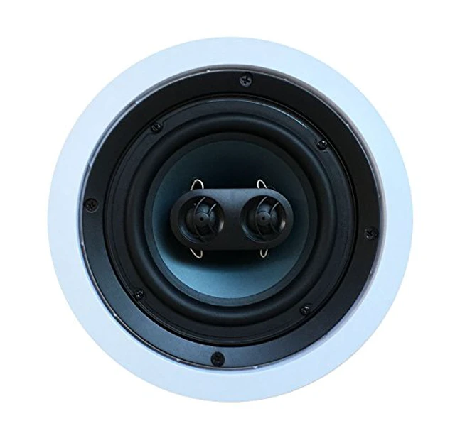 Alt view image 2 of 7 - 652S2C in-Wall in-Ceiling Speaker with Pivoting Tweeter (2 Channel Stereo 6.5 Inch in-Ceiling) 9.4 inch Overall Size