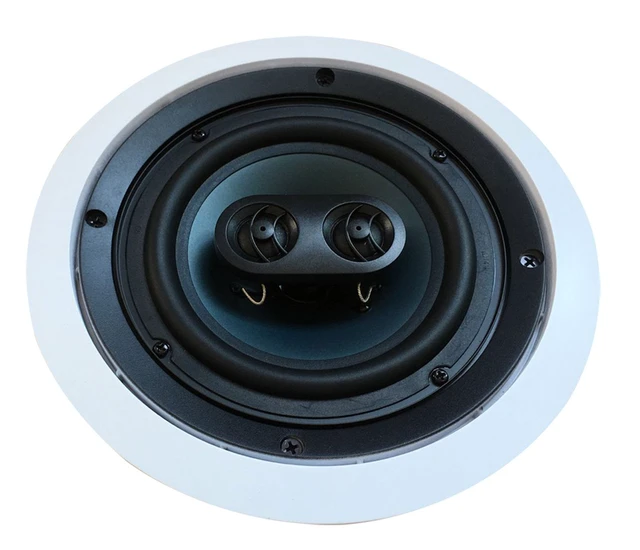 Alt view image 4 of 7 - 652S2C in-Wall in-Ceiling Speaker with Pivoting Tweeter (2 Channel Stereo 6.5 Inch in-Ceiling) 9.4 inch Overall Size
