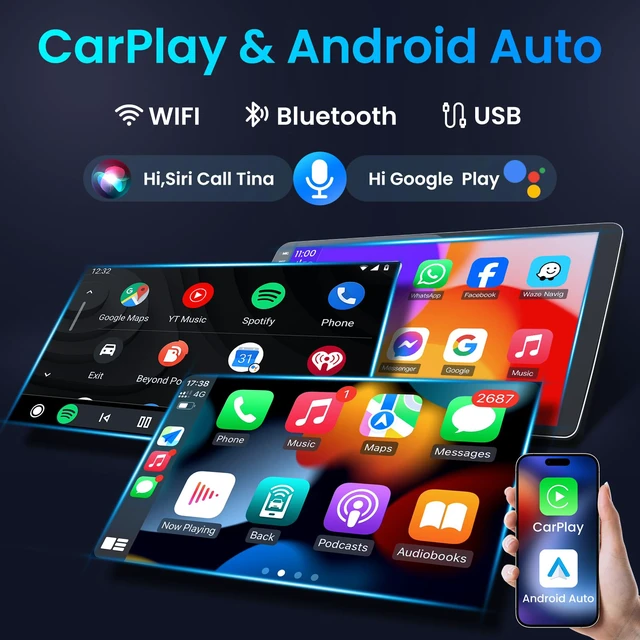 Alt view image 2 of 7 - 4Core + 64G ROM Android 13 Car Radio for Hyundai Elantra 2011 2012 2013: 9 Inch 1280x800 HD Touchscreen Stereo Upgrade Wireless Carplay Android Auto Backup Camera GPS Navigation 5G WiFi Bluetooth FM
