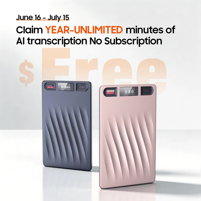 Alt view image 2 of 7 - AI Voice Recorder, Professional Voice Activated Recorder with AI Transcription & Summarize, 64GB Storage, 30H Battery, Noise Cancellation and AI Note Taker for Meetings and Interviews & calls