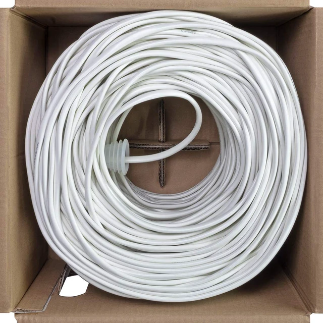 Alt view image 3 of 4 - 250ft in Wall Audio Speaker Cable Wire CL2 14/4 AWG Gauge 4 Conductor Bulk White
