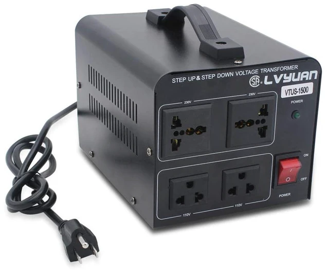 Main image of Voltage Transformer Converter 1500 Watt Step Up/Down Convert from 110-120 Volt to 220-240 Volt and from 220-240 Volt to 110-120 Volt