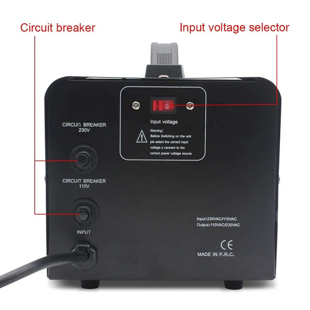 Alt view image 4 of 7 - Voltage Transformer Converter 1500 Watt Step Up/Down Convert from 110-120 Volt to 220-240 Volt and from 220-240 Volt to 110-120 Volt