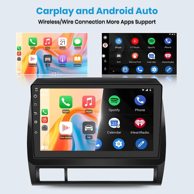 Alt view image 4 of 7 - 5G WiFi 64GB ROM Car Radio for Toyota Tacoma 2005-2015 Support JBL Sound System,Wireless CarPlay/Android Auto,9" HD IPS Display Support Rearview GPS DSP RDS,Upgrade BT 5.0 AM/FM
